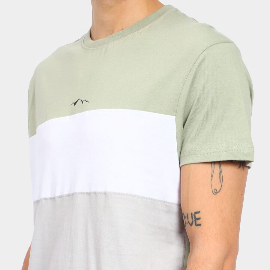 Men's 100% Cotton T-Shirt, Light Green, large image number null